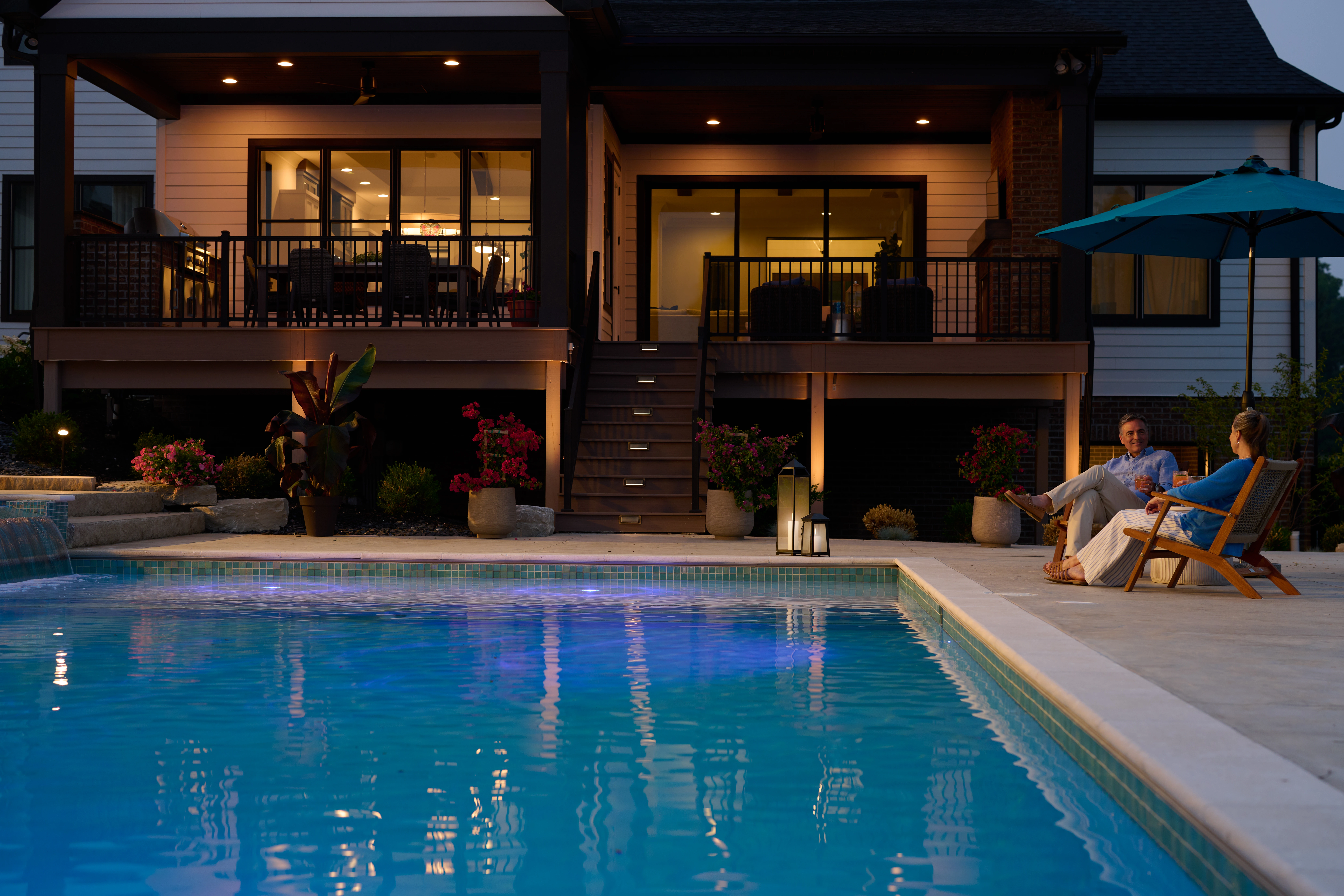 Outdoor pool lifestyle control