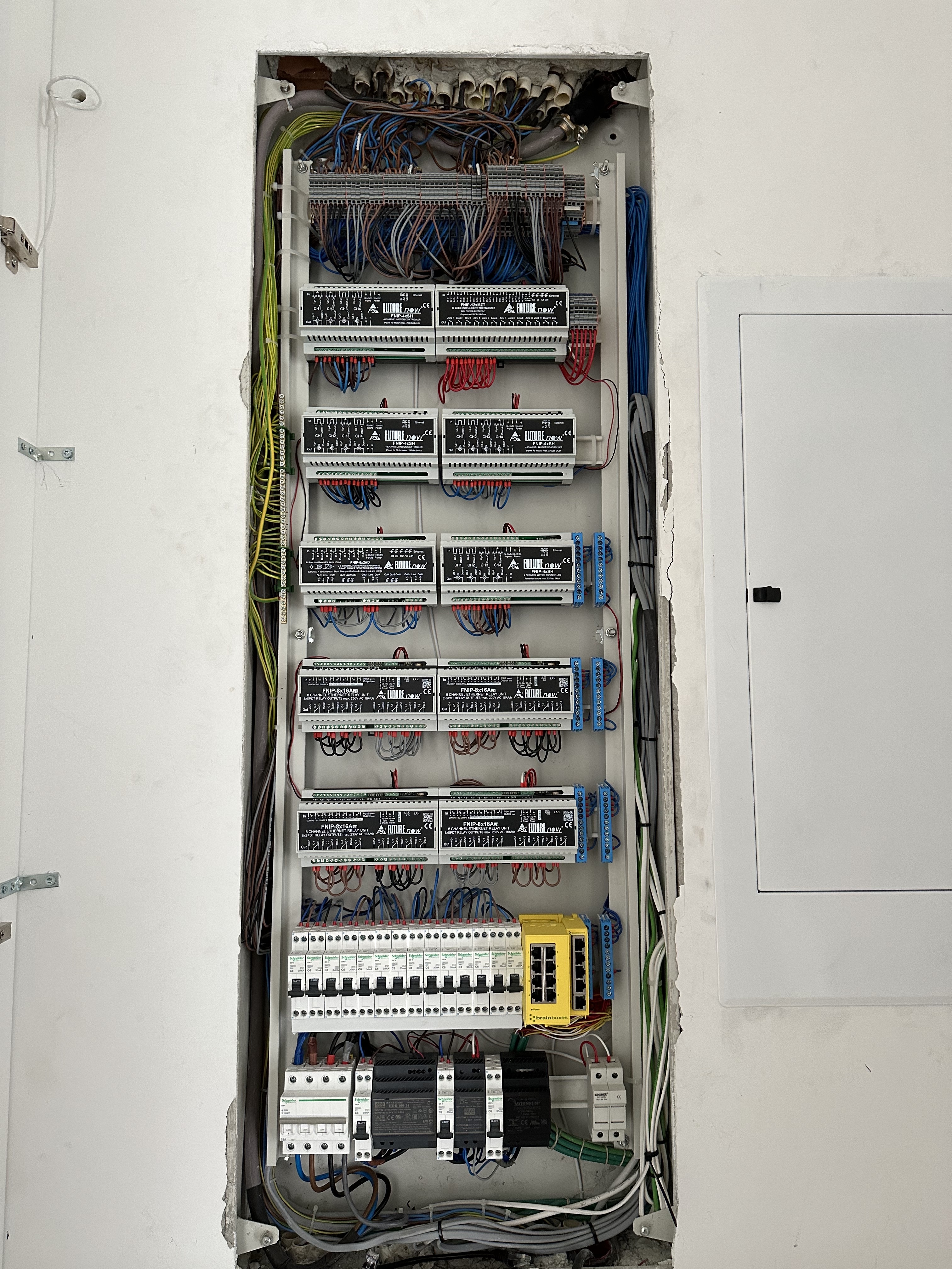Rack and low-voltage infrastructure installation detail